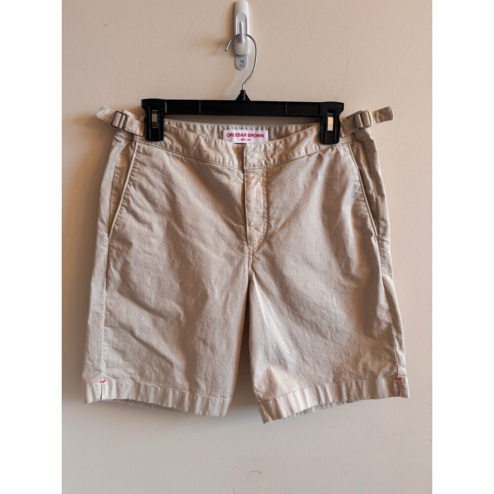 Orlebar Brown Dane II Cotton Twill Shorts Mens 30 Oatmeal Beige Luxury Resort